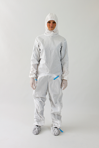 BioClean-D™ Drop-down Sterile Coverall with Hood S-BDSH